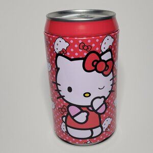 Hello Kitty Tin Can Coin Bank 2025 The Tin Box Company New Sanrio Red 7.75 x 4